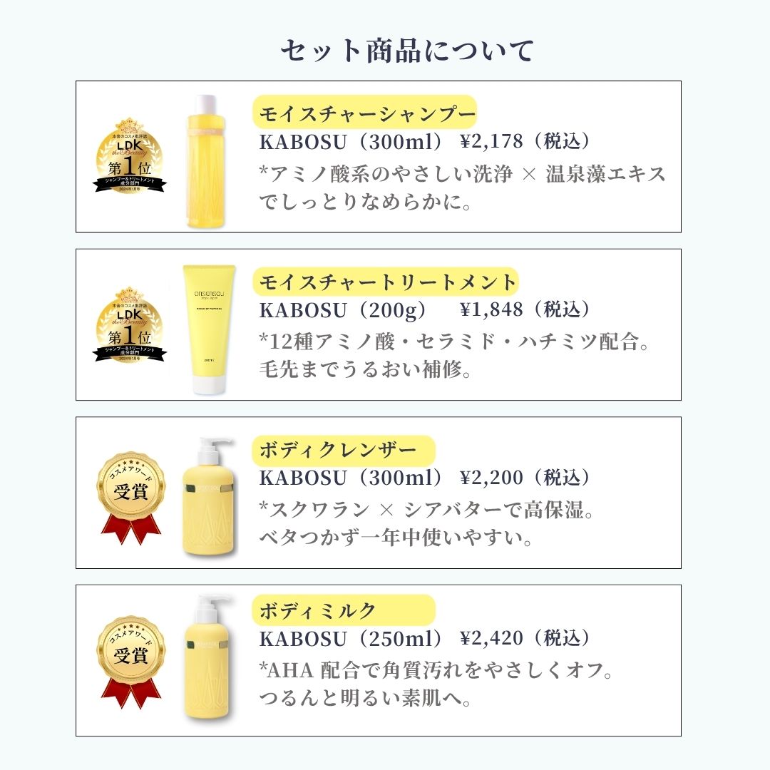 冬のカボス全身うるおいセット