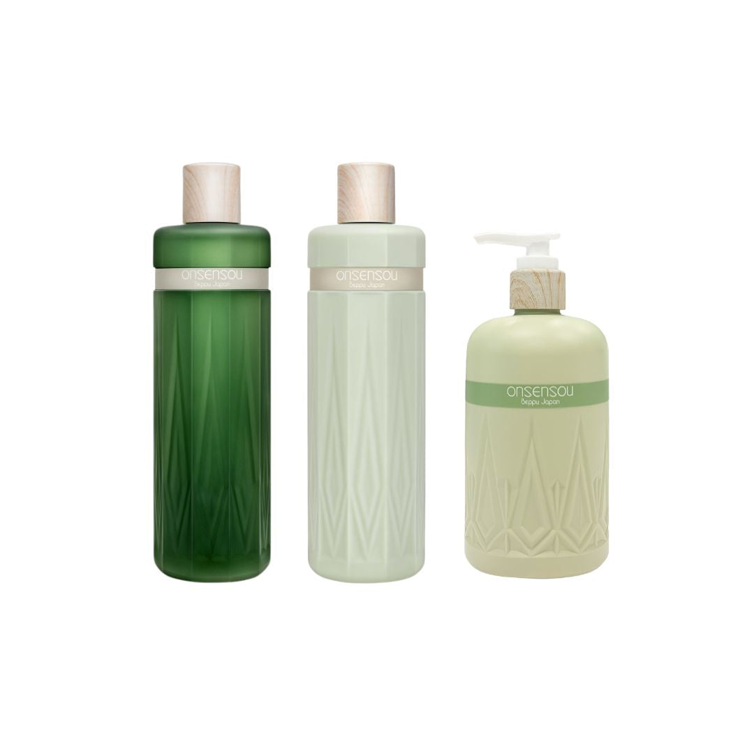 ONSENSOU Hair & Body Care Set | Mild Full-Body Hydration Care Set