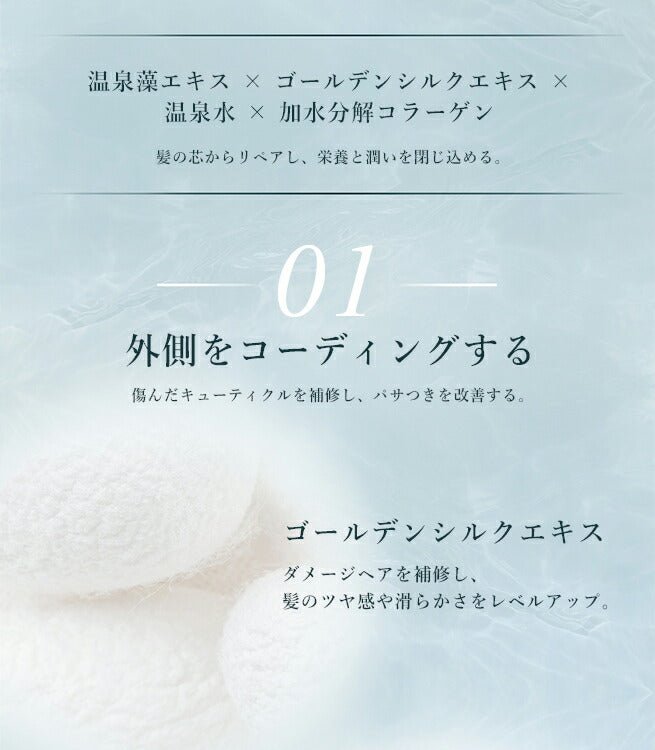 [Official] ONSENSOU Golden Silk Hair Mask & Brush 2-piece Set